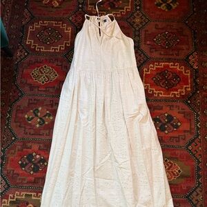 Universal Thread Cream Eyelet Dress